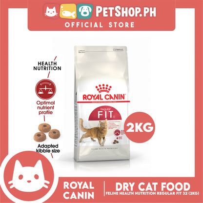 Royal Canin Fit 32 (2kg) Adult Dry Cat Food - Feline Health Nutrition