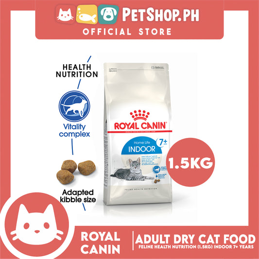 Royal Canin Indoor 7+ (1.5kg) Adult Dry Cat Food - Feline Health Nutrition