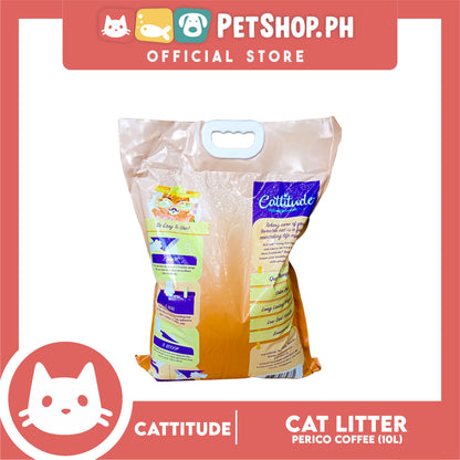 Cattitude Bentonite Cat Litter (Perico Coffee) Quick Clumping 10 Liters