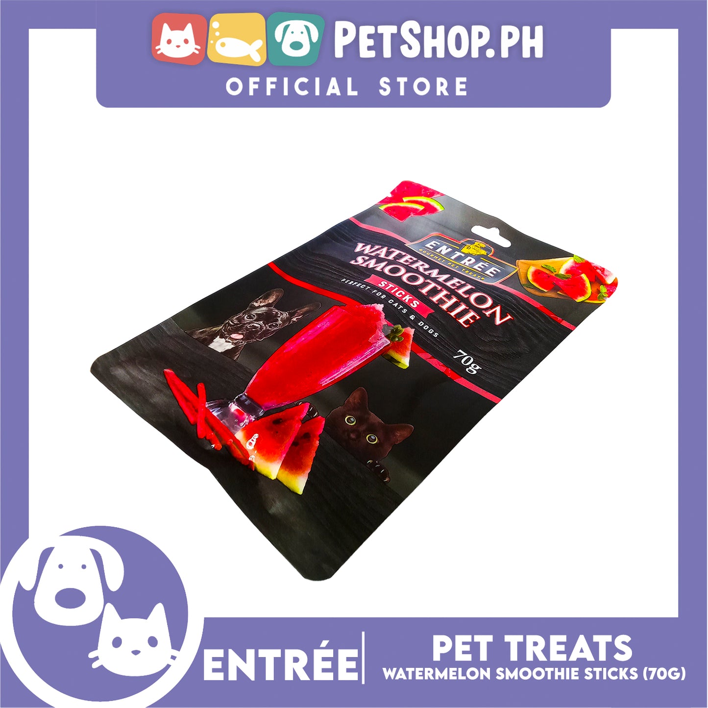 Entree Gourmet Watermelon Smoothie in Sticks Pet Treats 70g