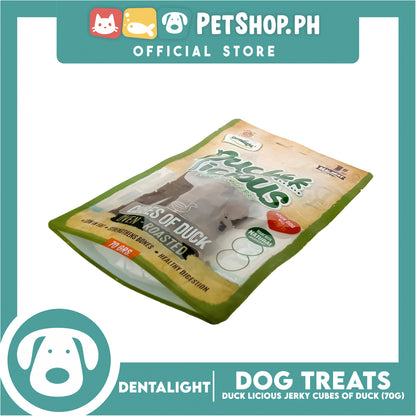 Dentalight Duck Licious Premium Jerky  (Cubes of Duck) Oven-roasted 70grams