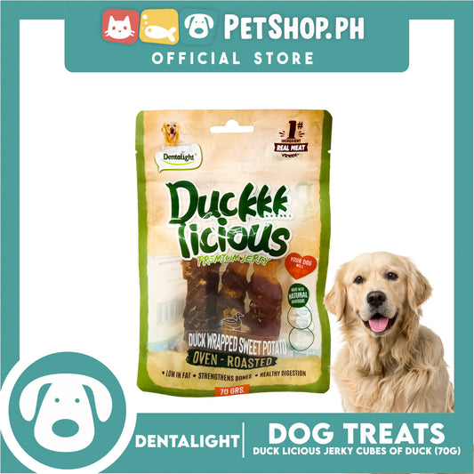 Dentalight Duckkk Licious Premium Jerky  (Duck Wrapped Sweet Potato) Oven-roasted 70grams