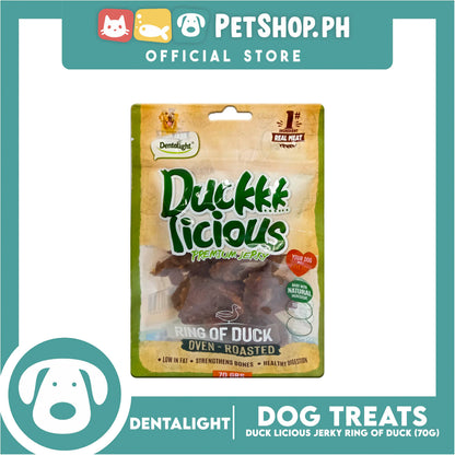Dentalight Duckkk Licious Premium Jerky  (Ring of Duck) Oven-roasted 70grams