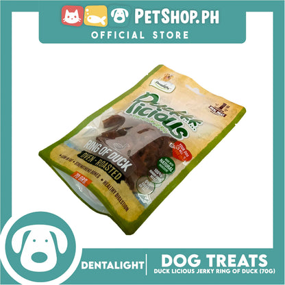 Dentalight Duckkk Licious Premium Jerky  (Ring of Duck) Oven-roasted 70grams