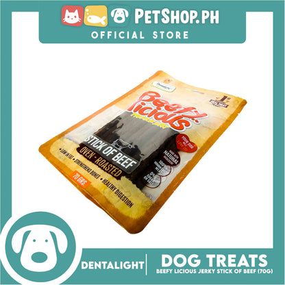 Dentalight Beefy Licious Premium Jerky  (Stick of Beef) Oven-roasted 70grams