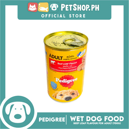 Pedigree Beef Loaf Flavour 400g For Adult, Canned Dog Food