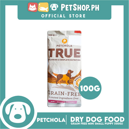 Petchola True Grain Free Dry Dog Food Mini / Small Puppy 100g