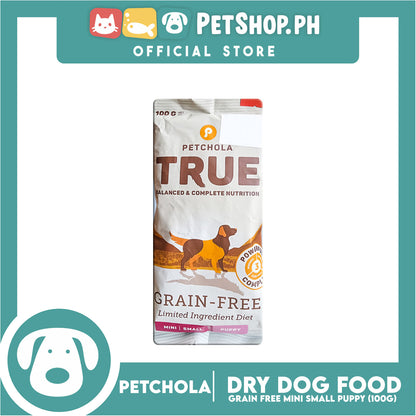 Petchola True Grain Free Dry Dog Food Mini / Small Puppy 100g