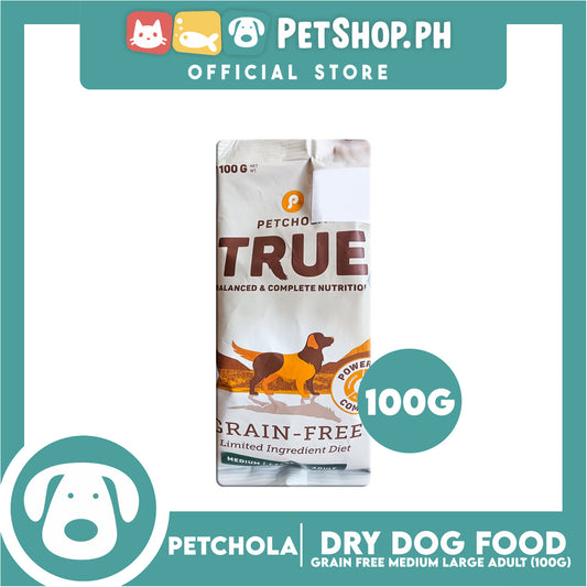 Petchola True Grain Free Dry Dog Food Medium / Large Adult 100g