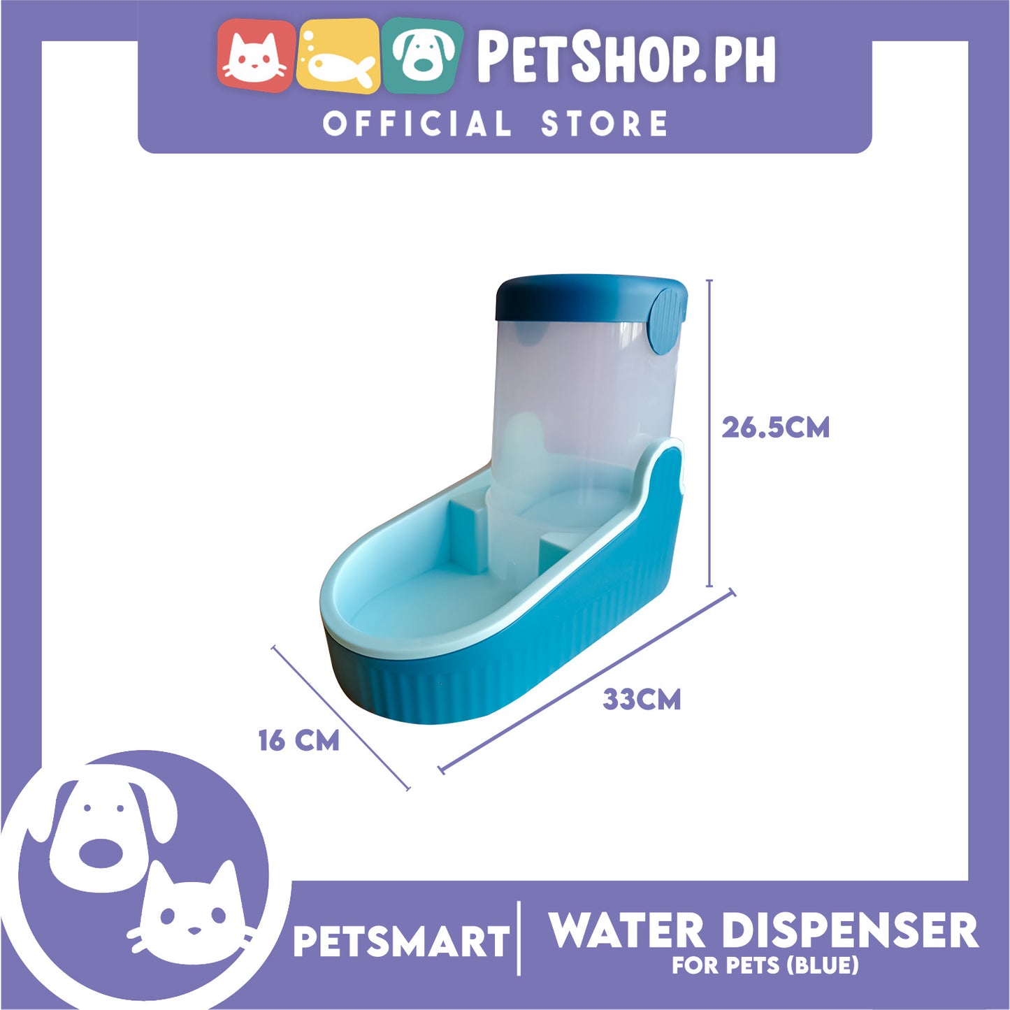 Automatic Pet Water Dispenser CWSJ2050 (Blue)
