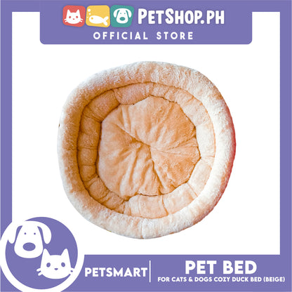 Pet Bed Soft and Comfortable Sleeping Bed (Beige) Duck Design for Cats and Dogs