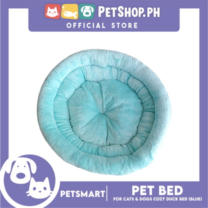 Pet Bed Soft and Comfortable Sleeping Bed (Blue) Duck Design for Cats and Dogs