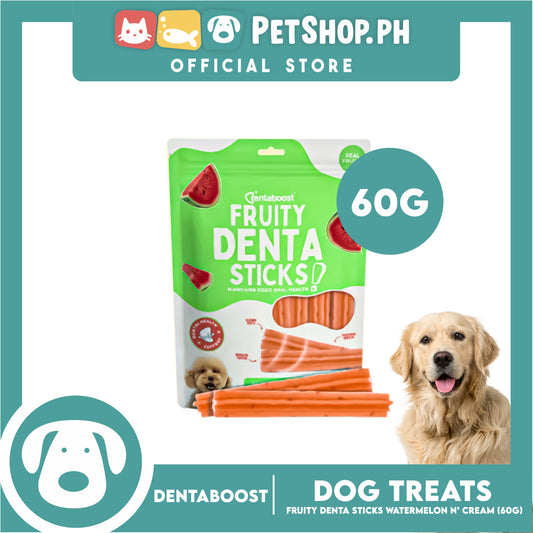 Dentaboost Fruity Dental Sticks Watermelon N' Cream 60g for Dogs
