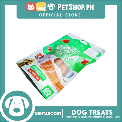 Dentaboost Fruity Dental Sticks Watermelon N' Cream 60g for Dogs