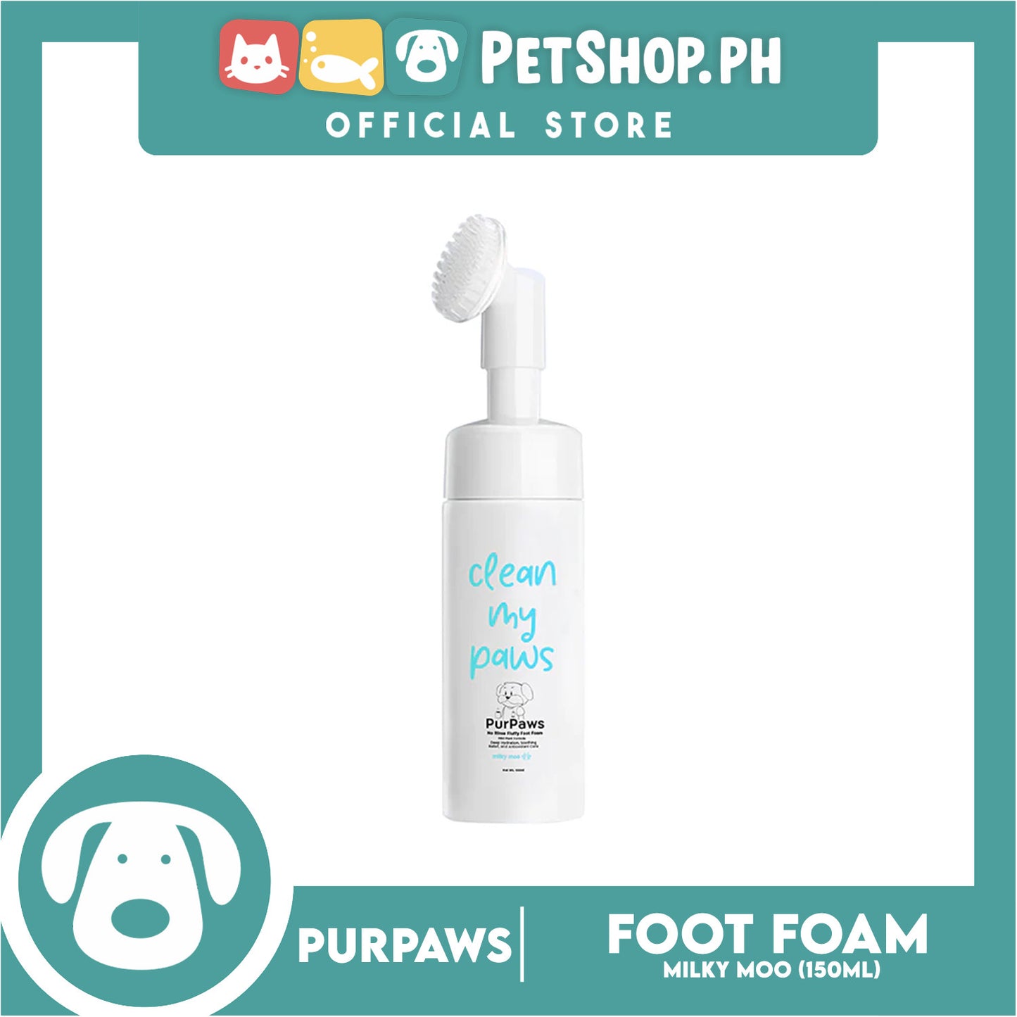 PurPaws Milky Moo Clean My Paws Foam 150ml