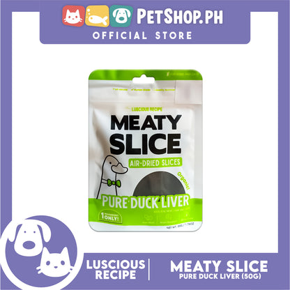 Luscious Recipe All Natural Barf Air Dried Slice Duck Liver Pet Treats 50g
