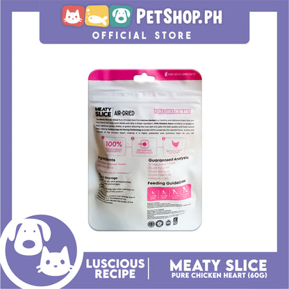 Luscious Recipe Meaty Slice Air Dried Slice (Pure Chicken Heart) Pet Treats 60g
