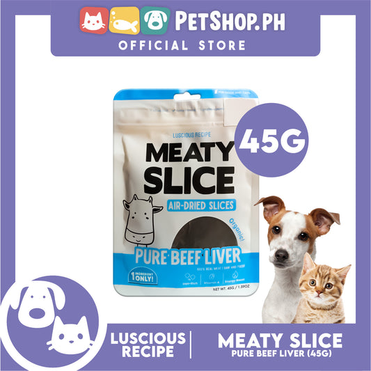Luscious Recipe Meaty Slice Air Dried Slice (Pure Beef Liver) Pet Treats 45g