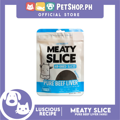 Luscious Recipe Meaty Slice Air Dried Slice (Pure Beef Liver) Pet Treats 45g