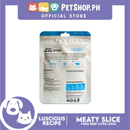 Luscious Recipe Meaty Slice Air Dried Slice (Pure Beef Liver) Pet Treats 45g