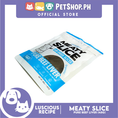 Luscious Recipe Meaty Slice Air Dried Slice (Pure Beef Liver) Pet Treats 45g