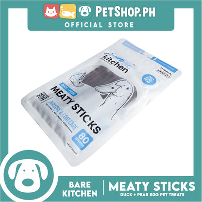 Bare Kitchen Meaty Sticks (Duck + Pear) Premium Meat Cuts Pet Treats 80g