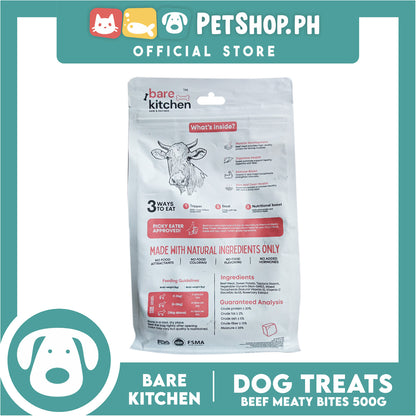 Bare Kitchen Meaty Bites (Beef) Cubes Pet Treats 500g