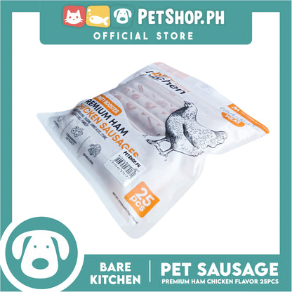 Bare Kitchen Premium Ham and Chicken Sausage Dog and Cat Food 25pcs/pack 375g