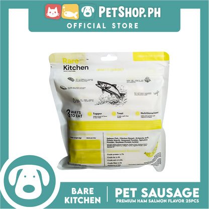 Bare Kitchen Premium Ham and Salmon Sausage Dog and Cat Food 25pcs/pack 375g