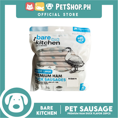 Bare Kitchen Premium Ham and Duck Sausage Dog and Cat Food 25pcs/pack 375g