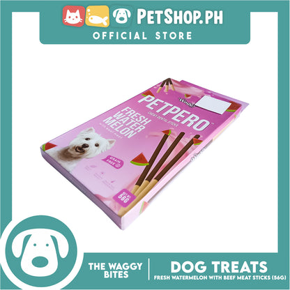The Waggy Bites - Petpero Chewy Dental Sticks For Dogs (Watermelon and Beef) 56g