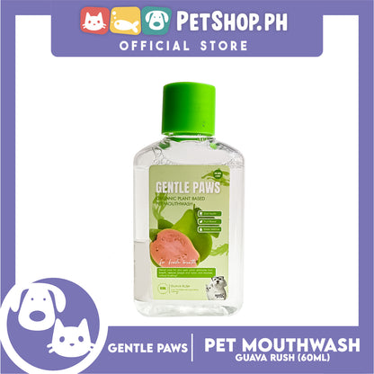 Gentle Paws Organic Plant Based Pet Mouthwash (Guava Rush) 60ml