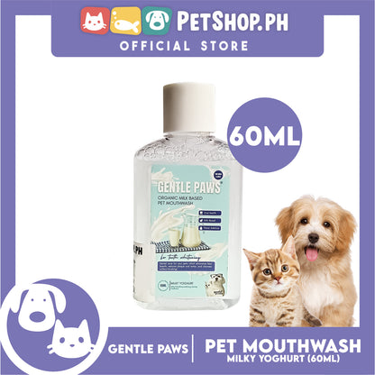 Gentle Paws Organic Plant Based Pet Mouthwash (Milky Yougart) 60ml