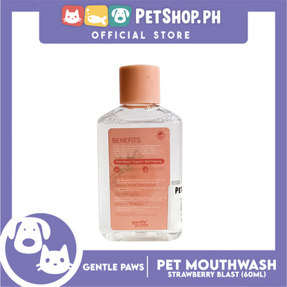 Gentle Paws Organic Plant Based Pet Mouthwash (Strawberry Blast) 60ml