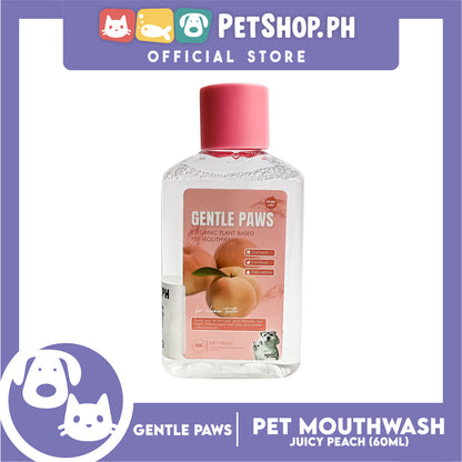Gentle Paws Organic Plant Based Pet Mouthwash (Juicy Peach) 60ml