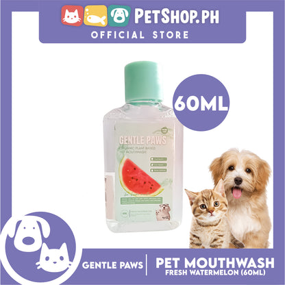 Gentle Paws Organic Plant Based Pet Mouthwash (Fresh Watermelon) 60ml