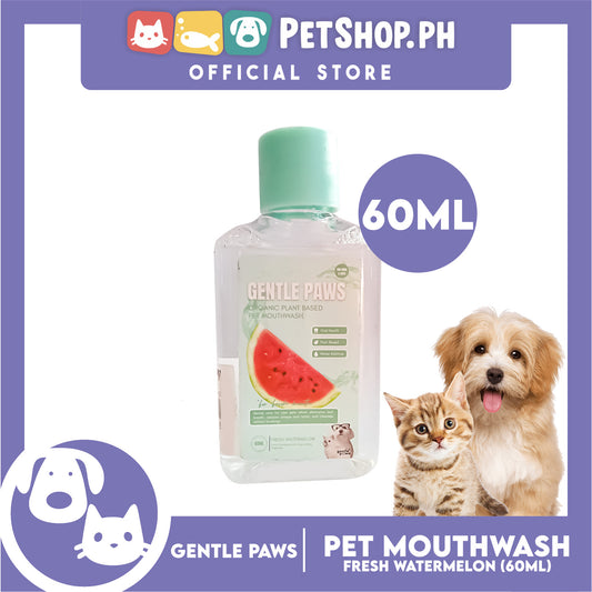 Gentle Paws Organic Plant Based Pet Mouthwash (Fresh Watermelon) 60ml