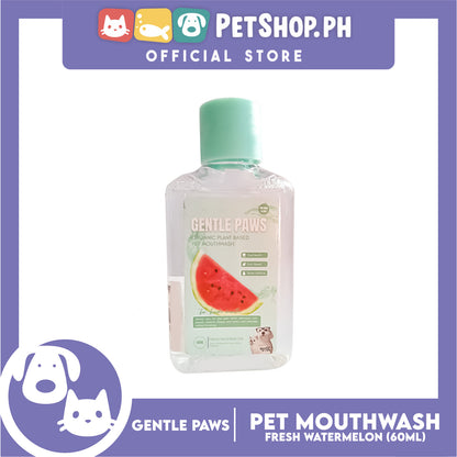 Gentle Paws Organic Plant Based Pet Mouthwash (Fresh Watermelon) 60ml