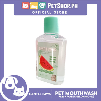 Gentle Paws Organic Plant Based Pet Mouthwash (Fresh Watermelon) 60ml