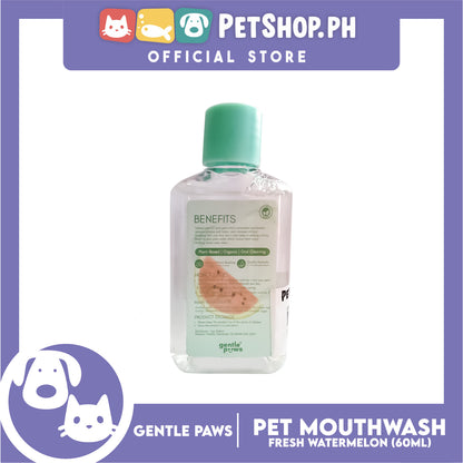 Gentle Paws Organic Plant Based Pet Mouthwash (Fresh Watermelon) 60ml