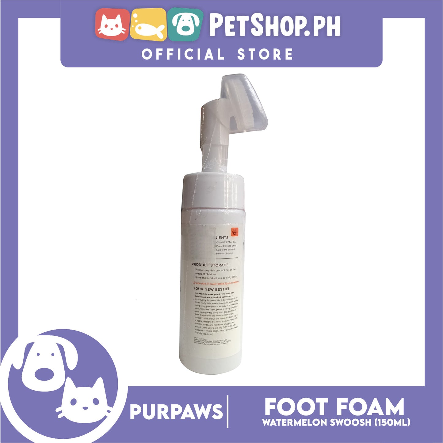 Purpaws Clean My Paws Watermelon Swoosh