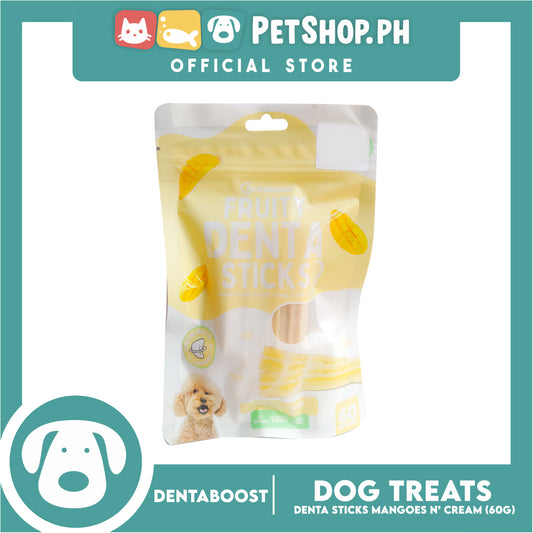 Dentaboost Fruity Dental Sticks Mangoes N' Cream 60g for Dogs