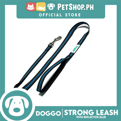 Doggo Strong Leash with Reflector (Blue) Comfortable Dog Leash