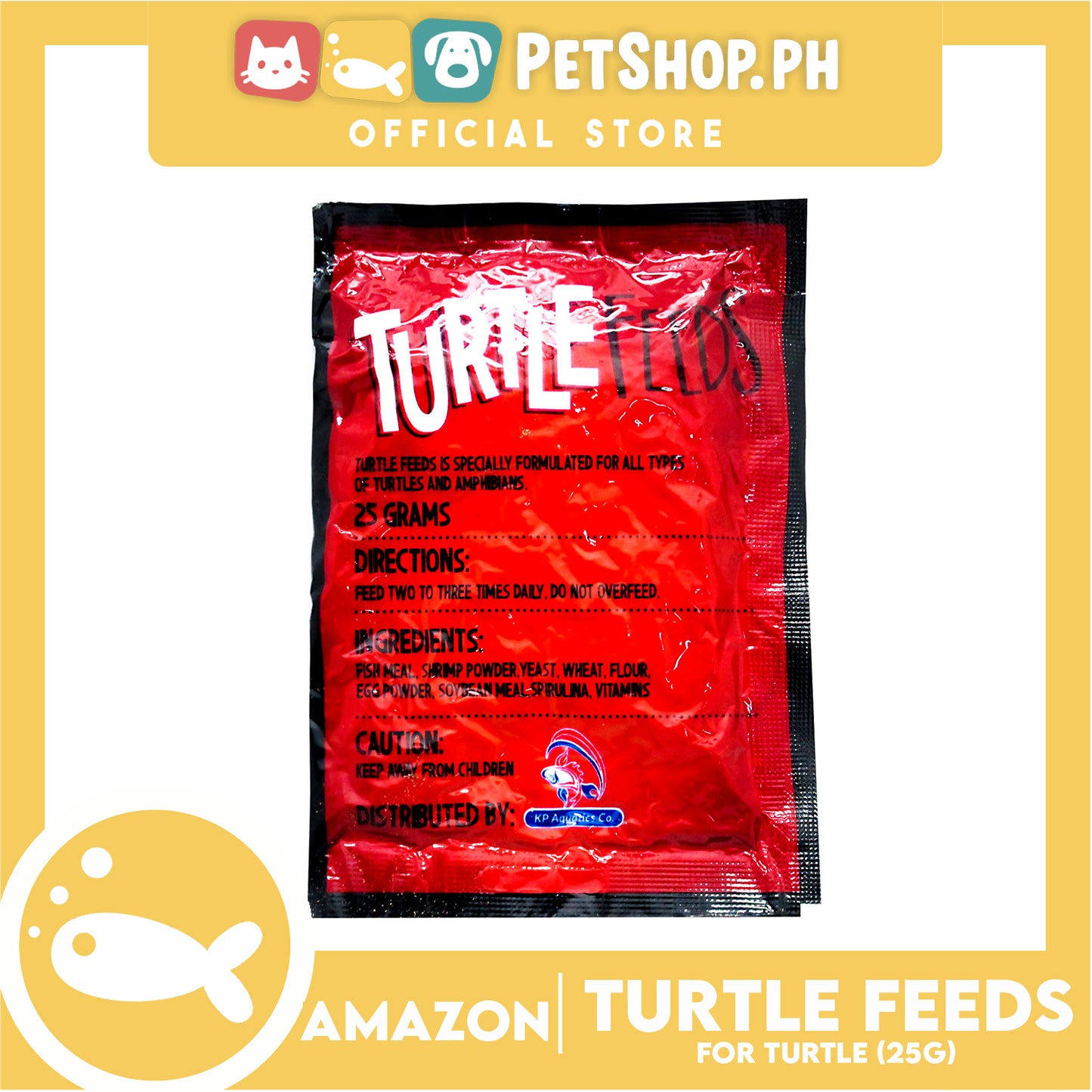 Amazon Turtle Food 25g with board