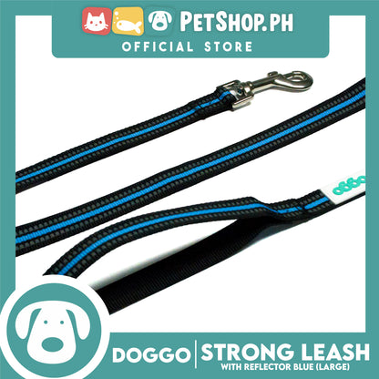 Doggo Strong Leash with Reflector (Blue) Comfortable Dog Leash