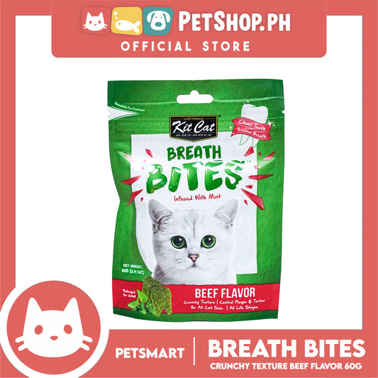 Kit Cat Breath Bites Beef Flavor 60g Cat Treats