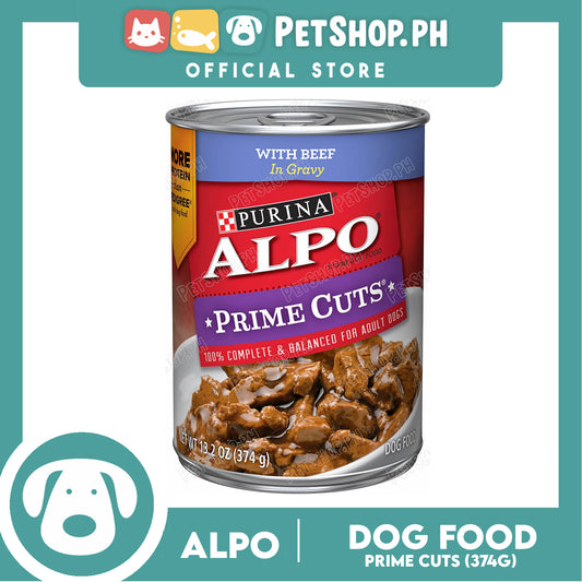 Alpo Prime Cuts Beef Canned 374g