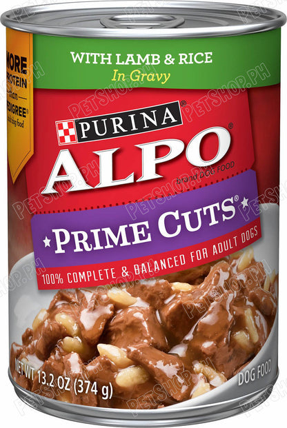 Alpo Prime Cuts Lamb & Rice Canned 374g