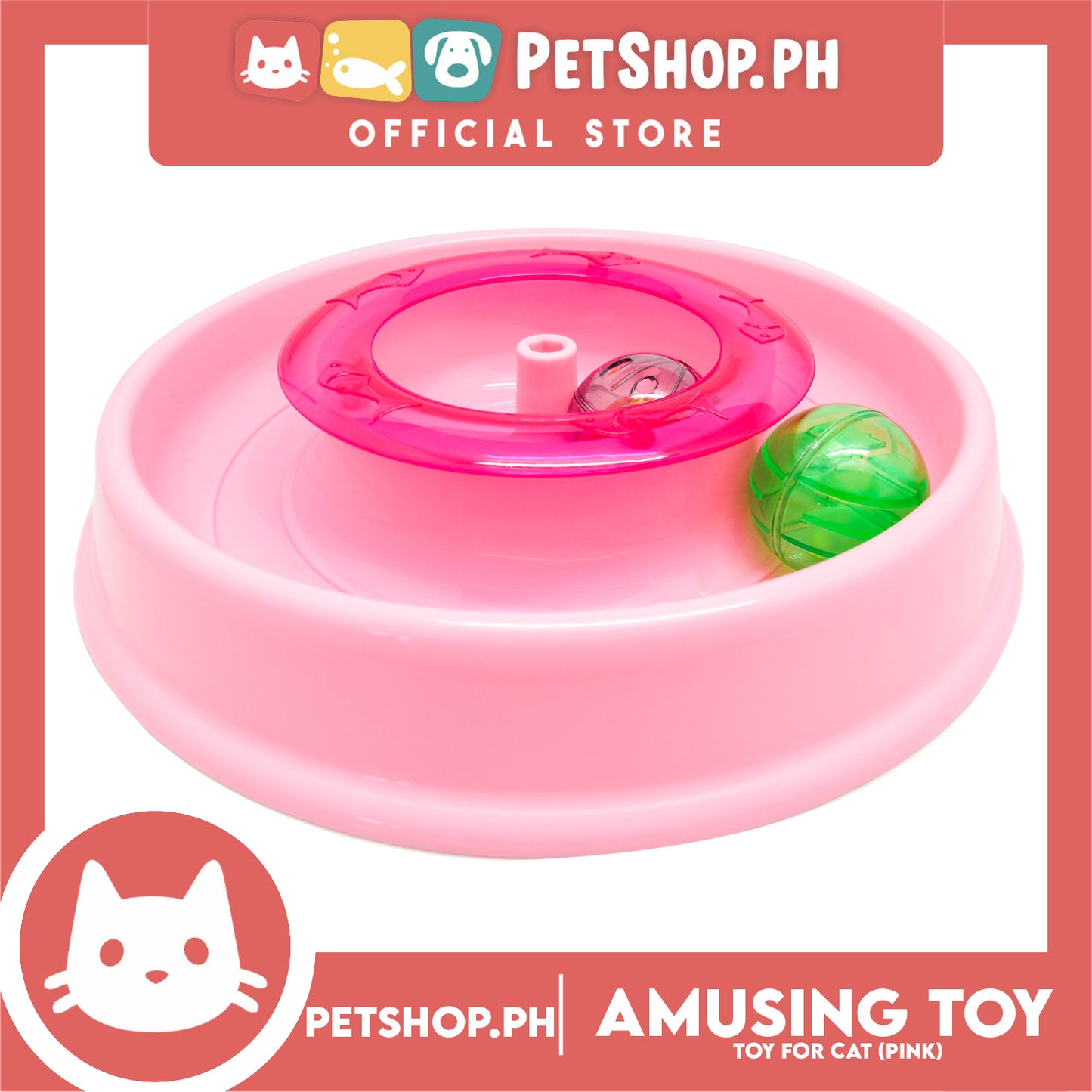 Cat Toy Round Swivel Amusing Toy P1108-1
