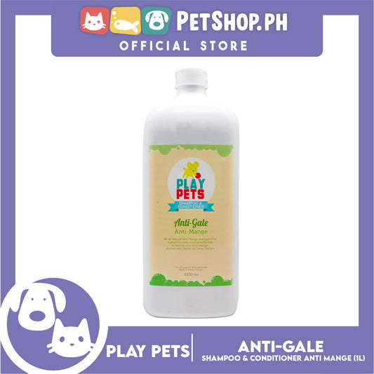 Play Pets Shampoo and Conditioner 1000ml (Anti-Gale Anti-Mange) For All Types Of Dogs And Cats